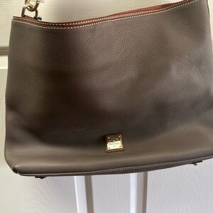 Dooney & Bourke Gray Leather Shoulder Bag